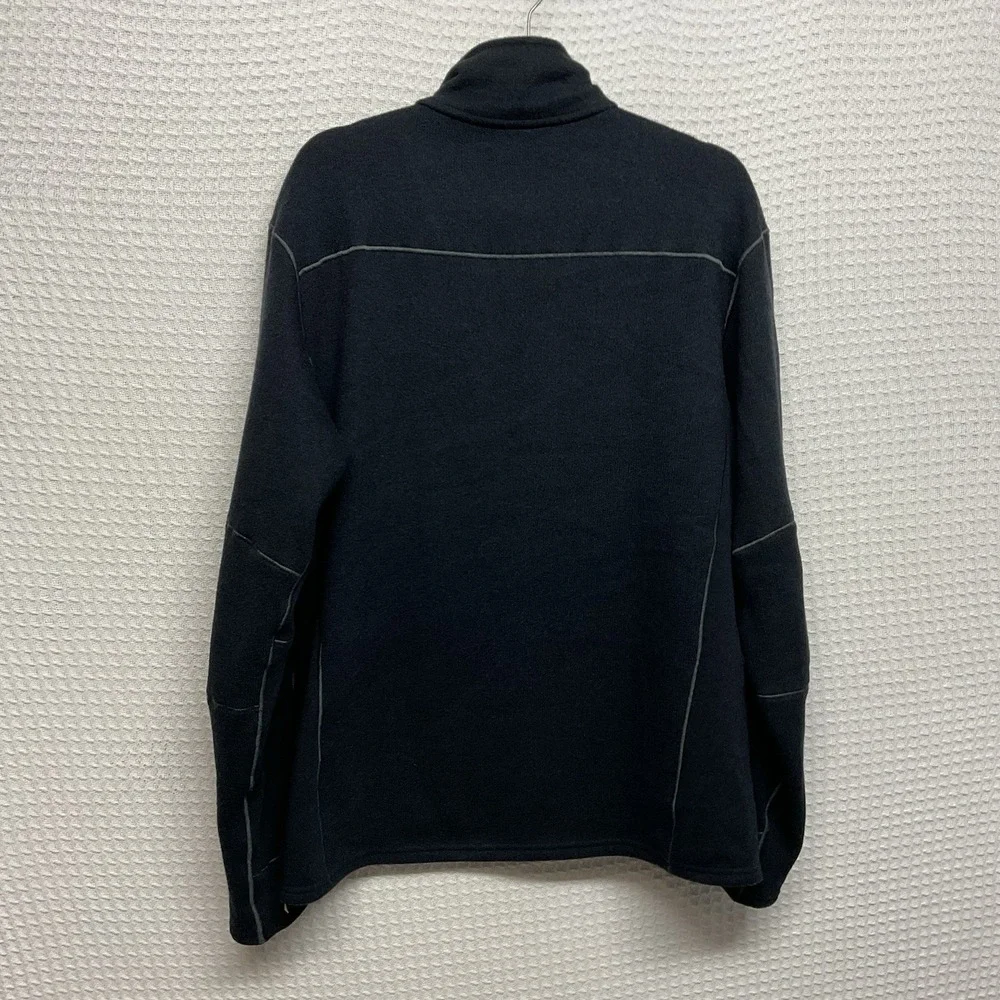 Kuhl Interceptr Fleece Jacket Mens XL Ink Black Full Zip Mockneck Hiking Outdoor